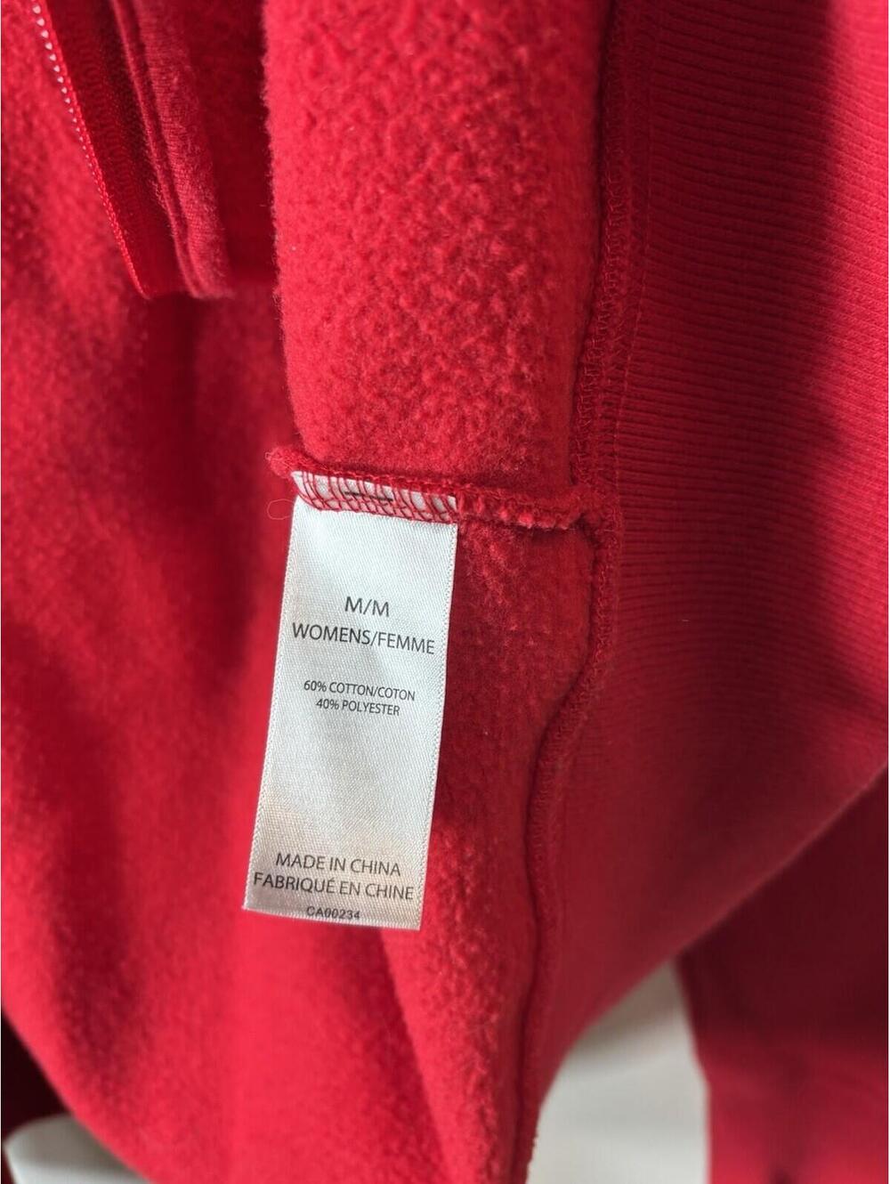 Team Canada Olympics Hoodie Embroidered Logo Hudson's Bay Red Full Zip M Women’s - Picture 8 of 11